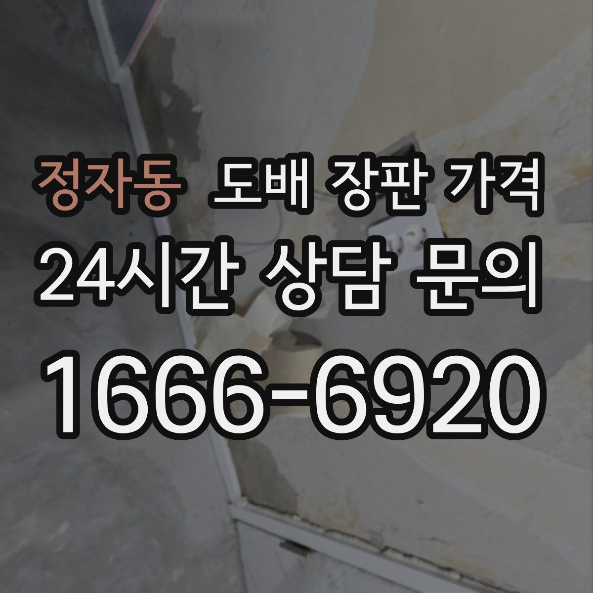 정자동 도배 장판 가격