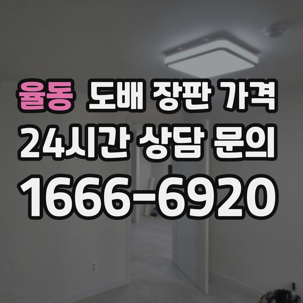 율동 도배 장판 가격