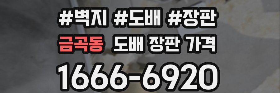 금곡동 도배 장판 가격