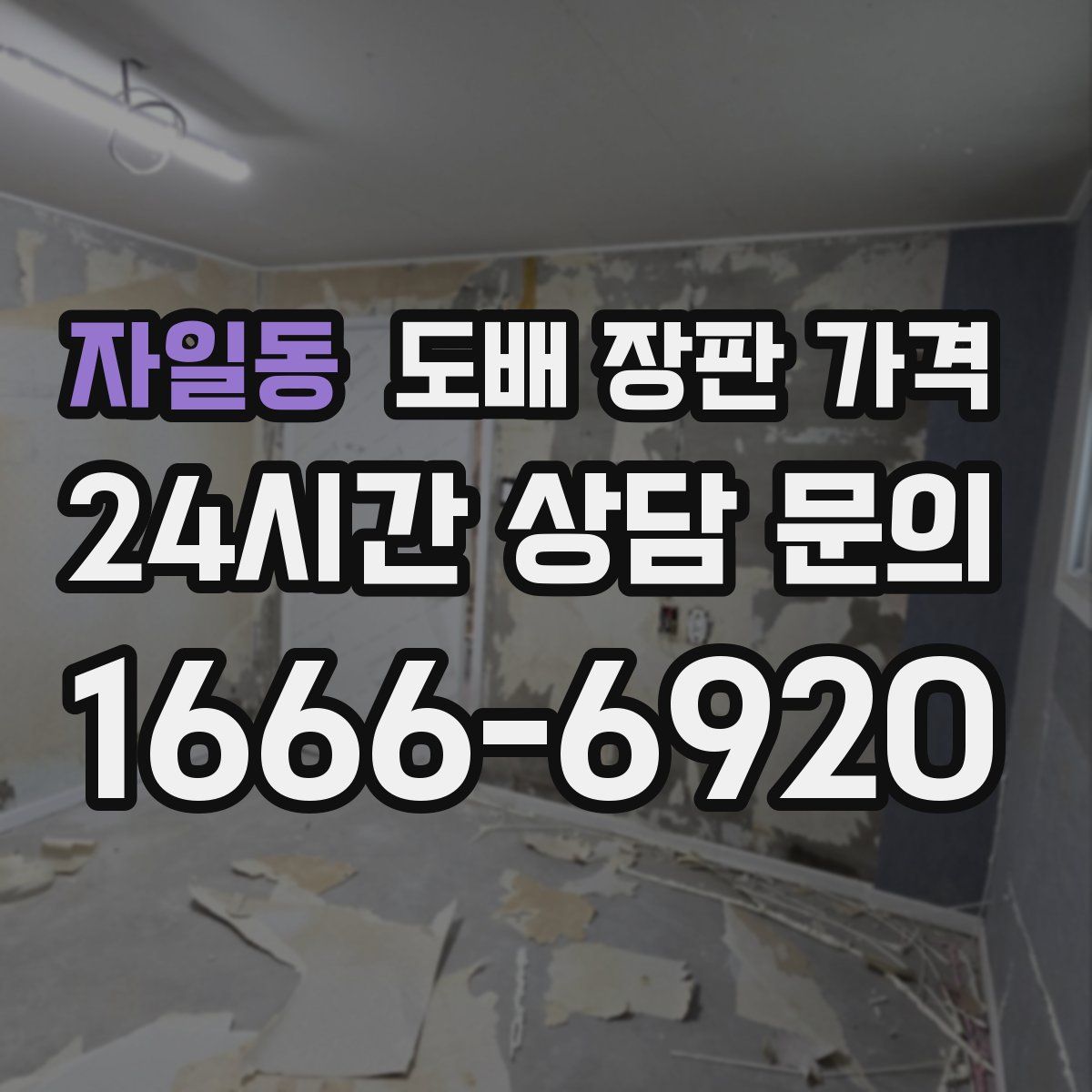자일동 도배 장판 가격