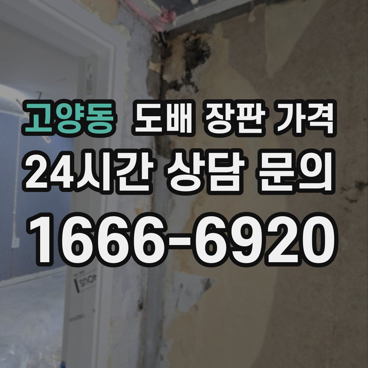 고양동 도배 장판 가격