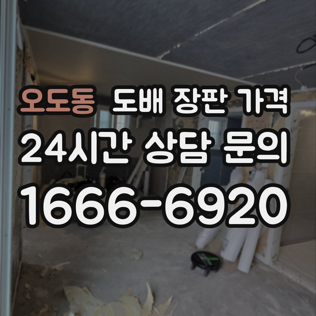 오도동 도배 장판 가격