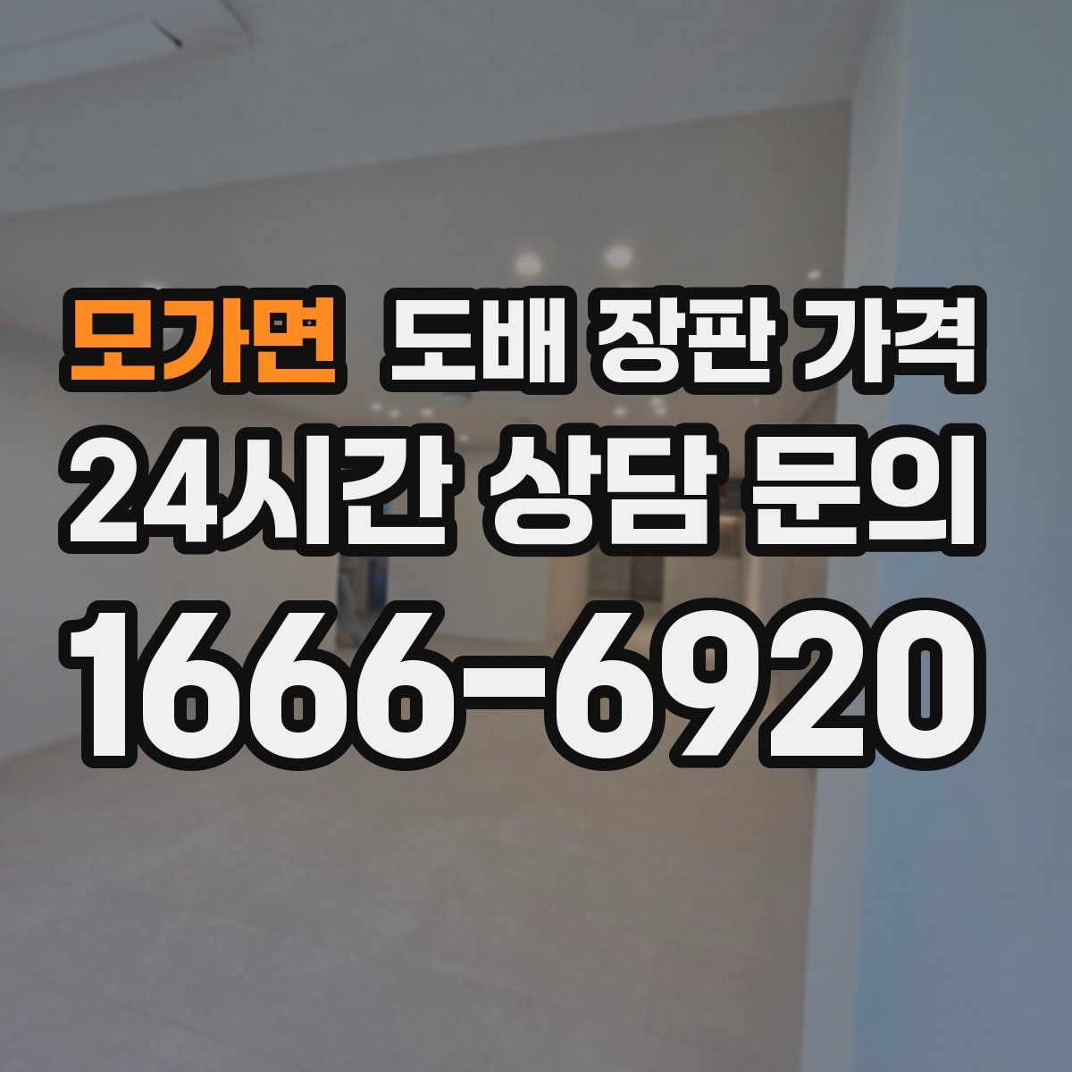 모가면 도배 장판 가격