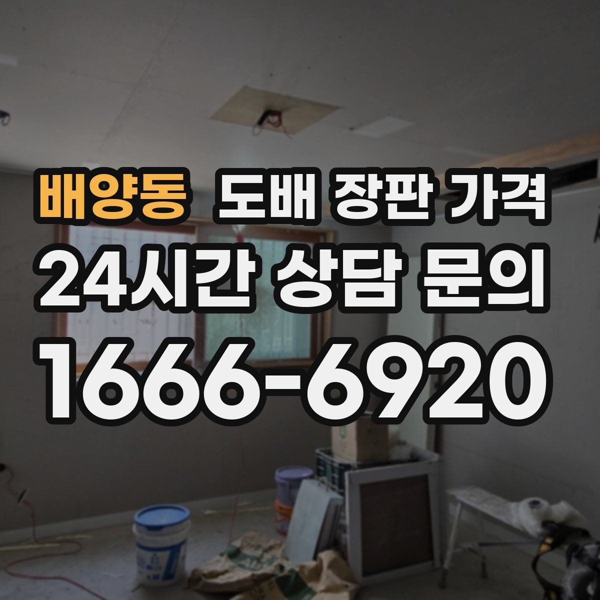 배양동 도배 장판 가격