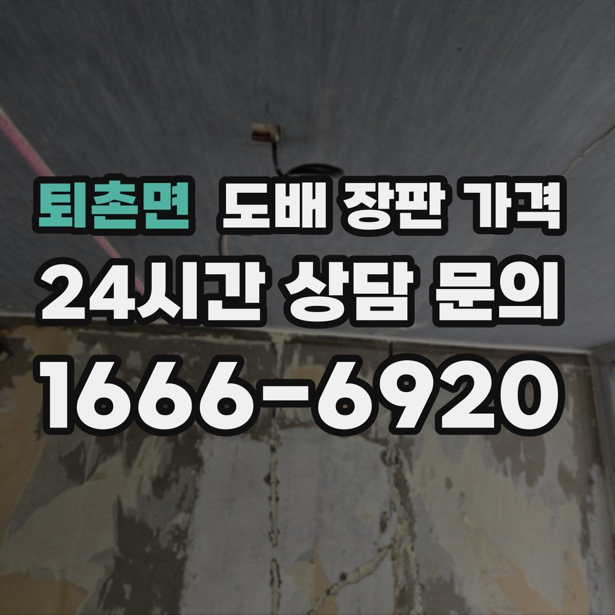 퇴촌면 도배 장판 가격