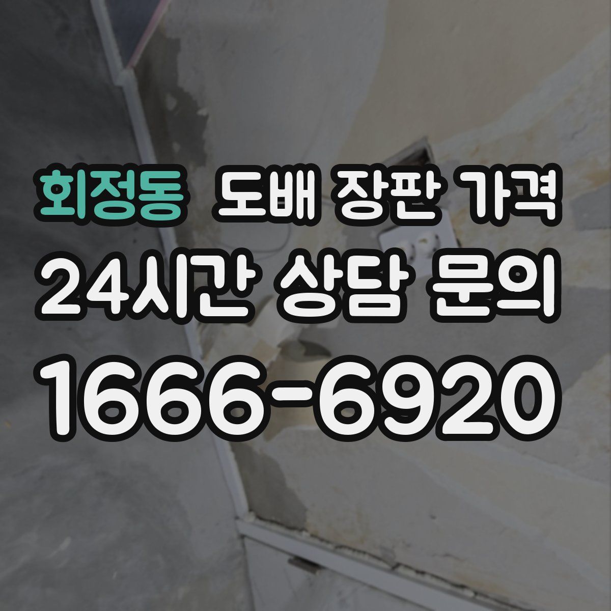 회정동 도배 장판 가격