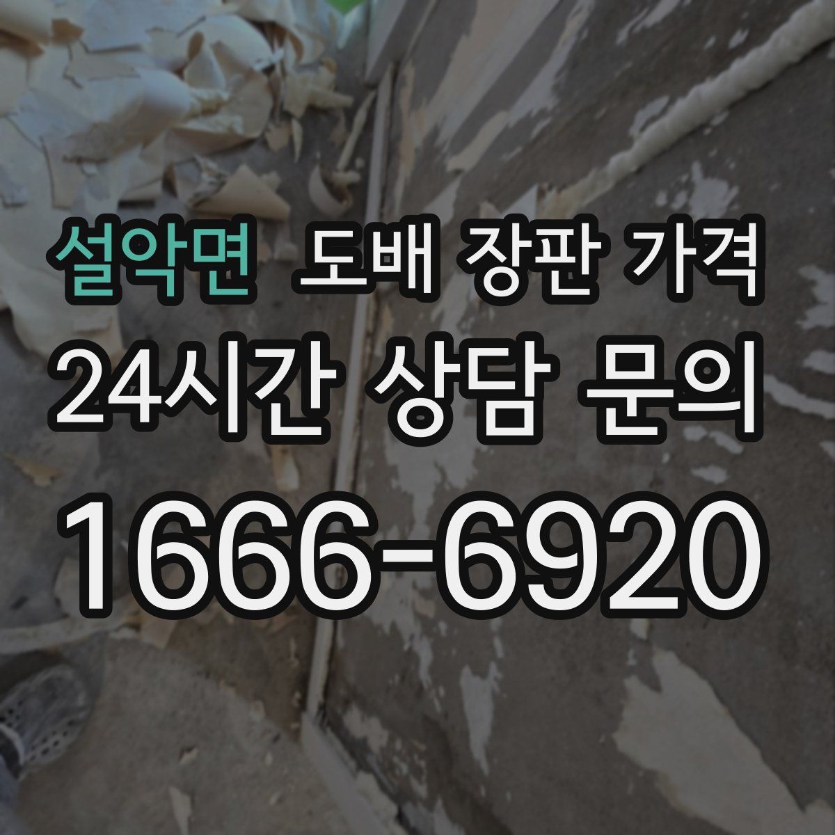 설악면 도배 장판 가격
