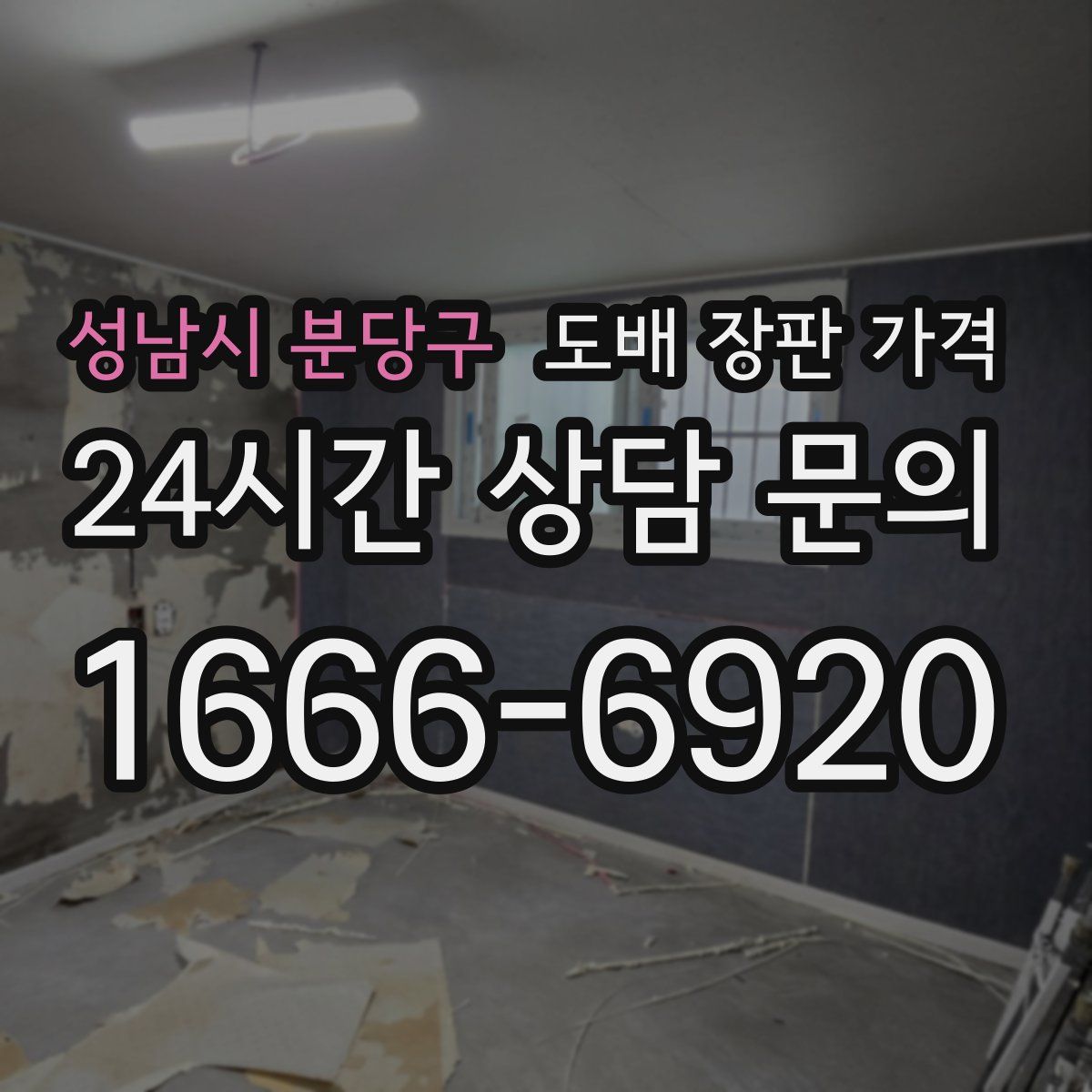성남시 분당구 도배 장판 가격