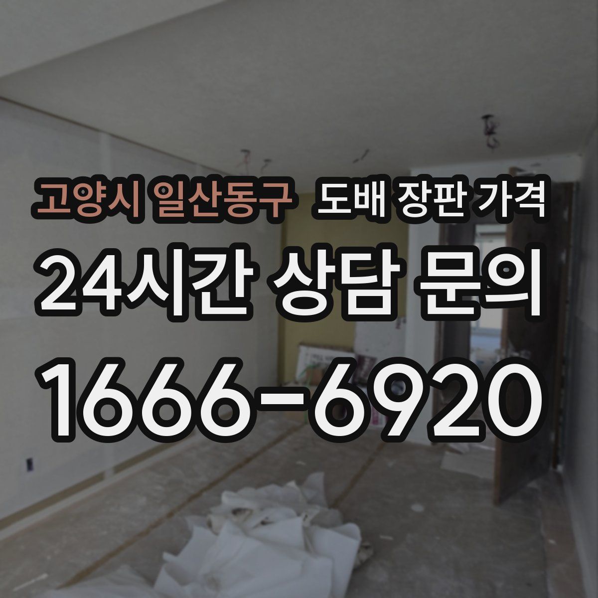 고양시 일산동구 도배 장판 가격