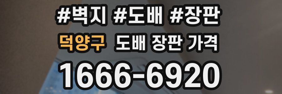 덕양구 도배 장판 가격