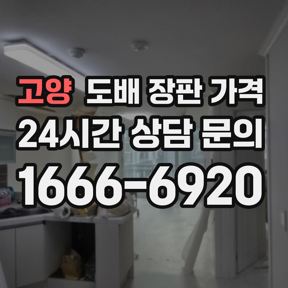 고양 도배 장판 가격