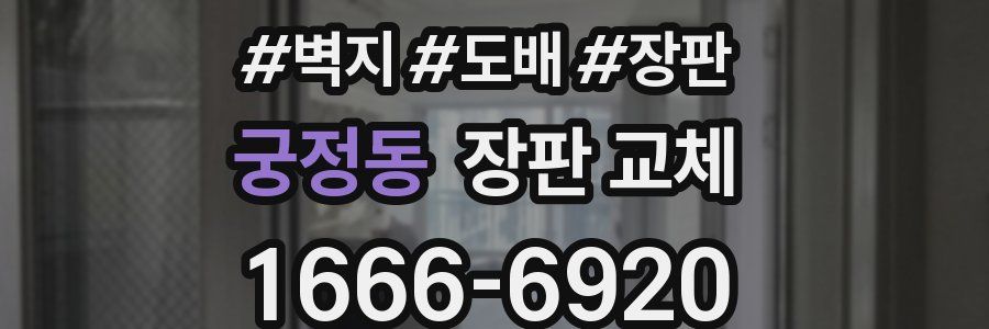 궁정동 장판 교체