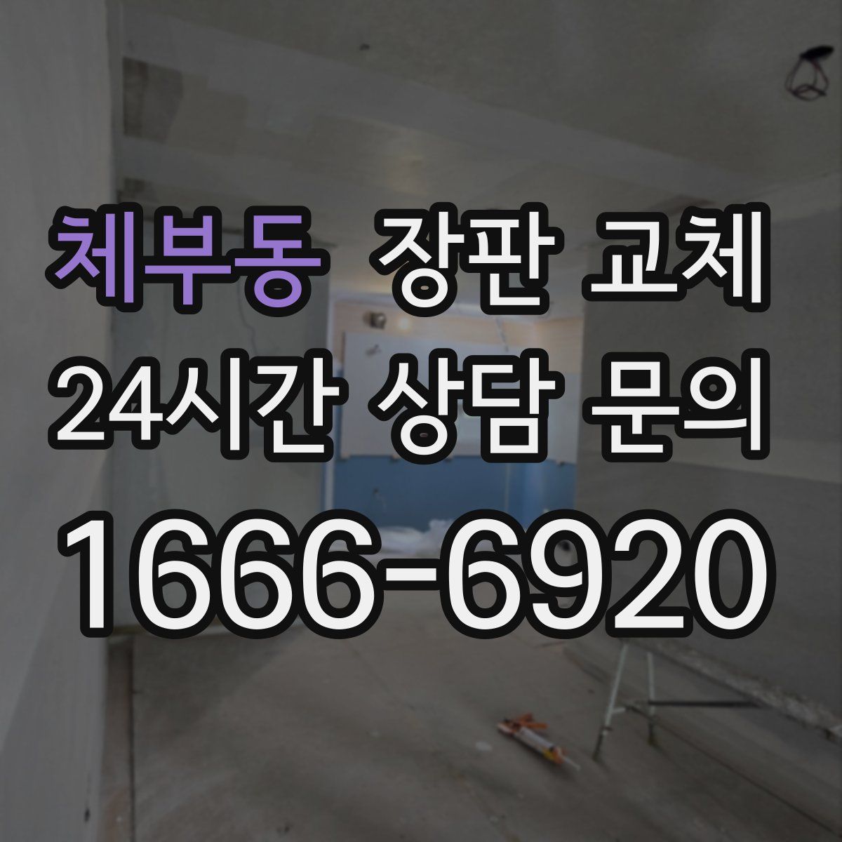 체부동 장판 교체