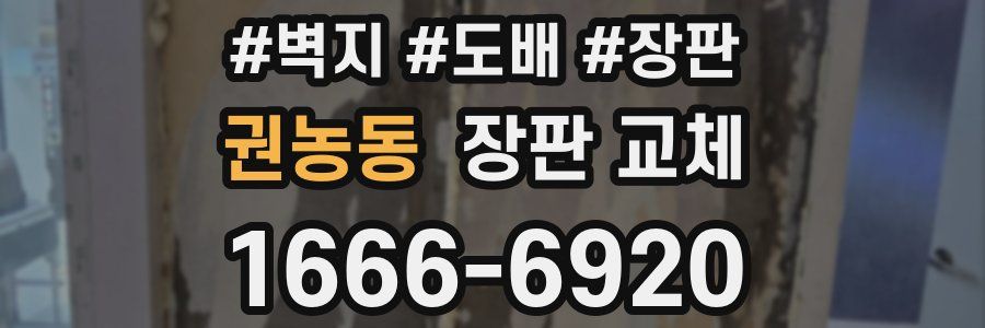권농동 장판 교체