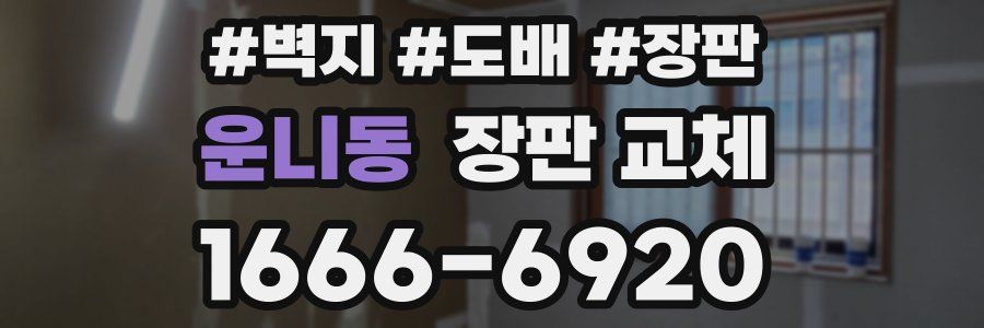 운니동 장판 교체
