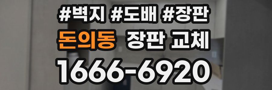 돈의동 장판 교체