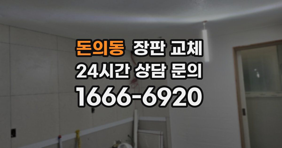 돈의동 장판 교체