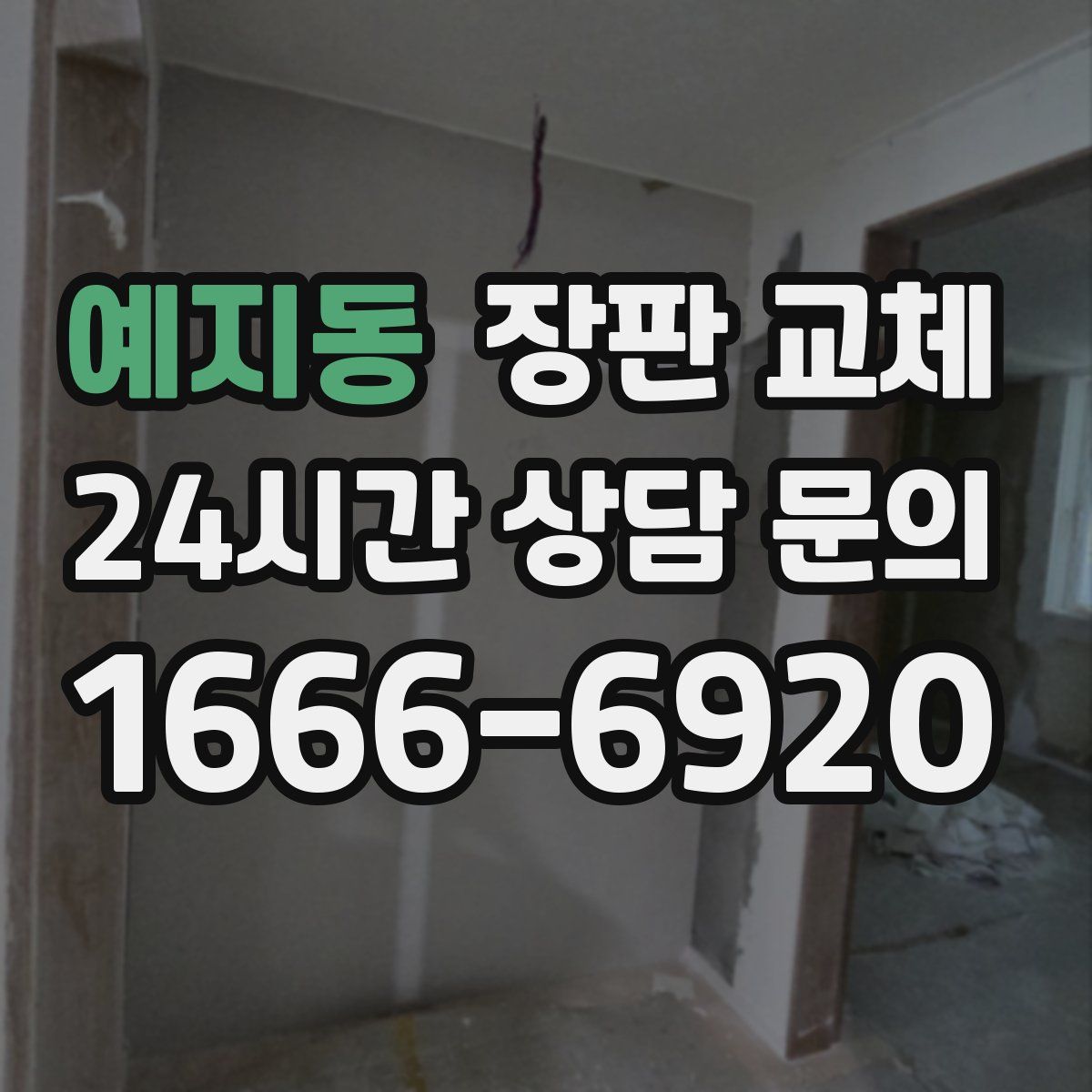 예지동 장판 교체