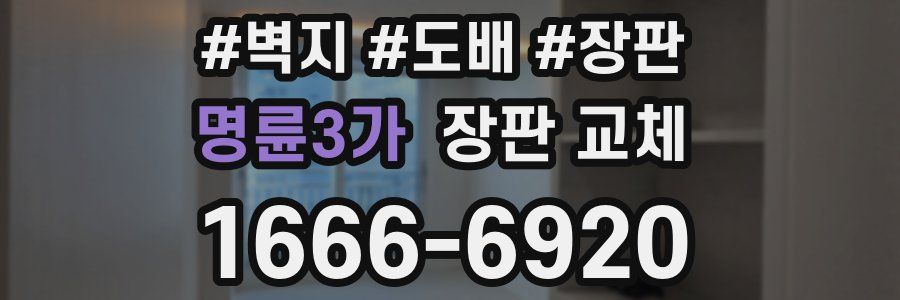 명륜3가 장판 교체