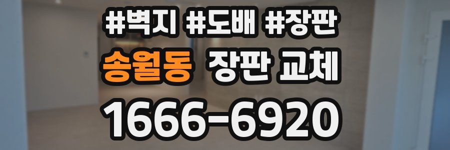 송월동 장판 교체