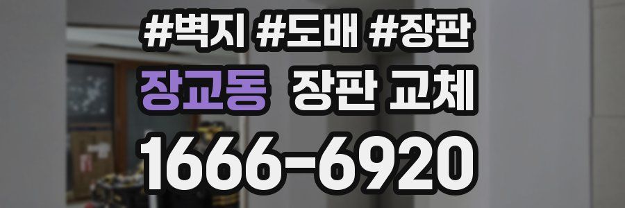 장교동 장판 교체
