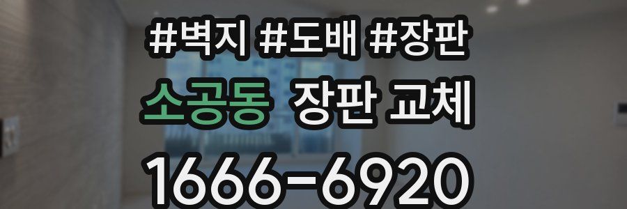 소공동 장판 교체