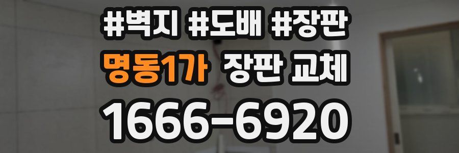 명동1가 장판 교체