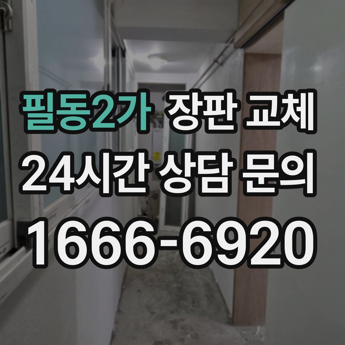 필동2가 장판 교체