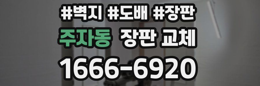 주자동 장판 교체