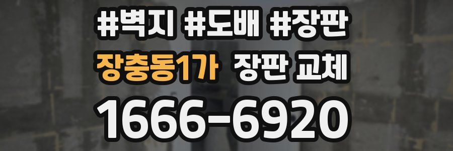 장충동1가 장판 교체