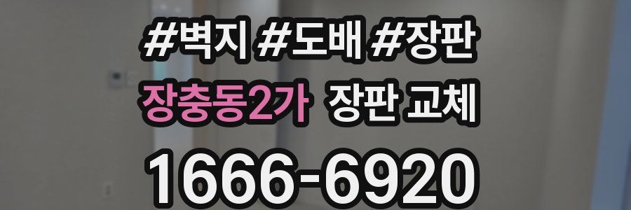 장충동2가 장판 교체