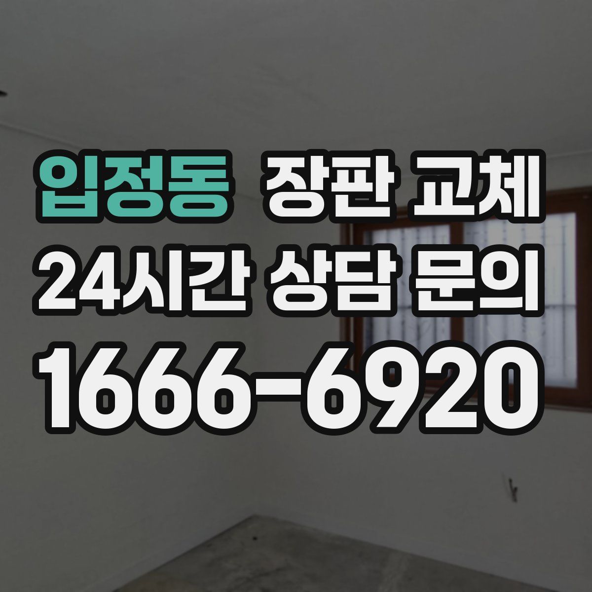입정동 장판 교체