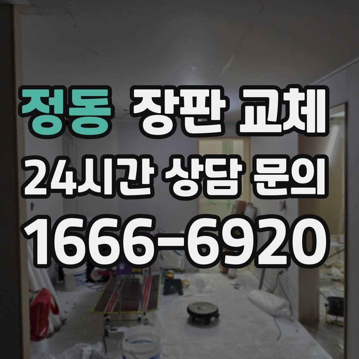 정동 장판 교체