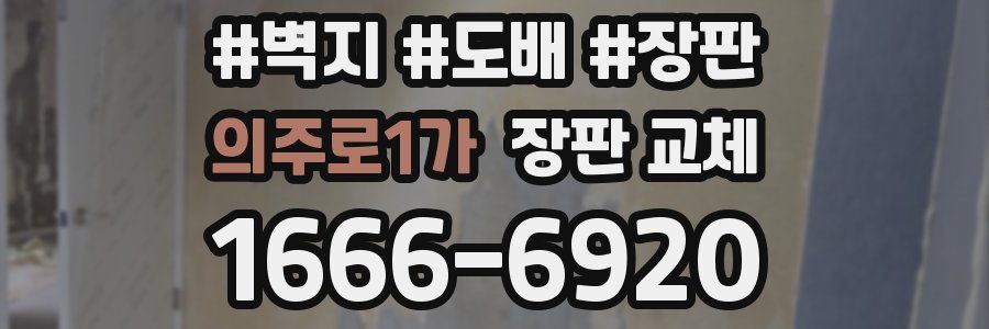 의주로1가 장판 교체