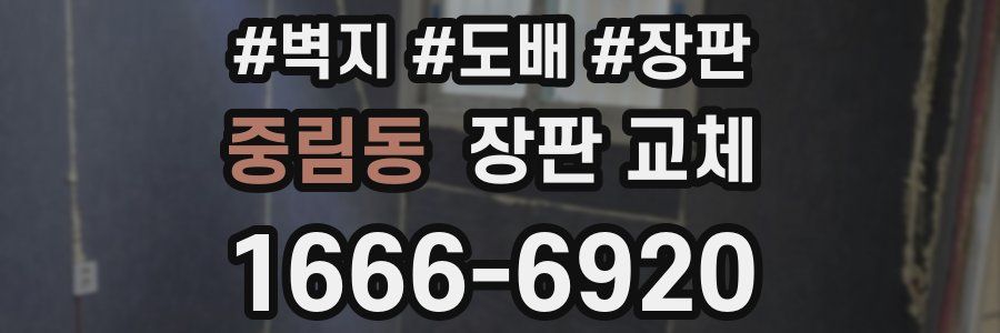 중림동 장판 교체