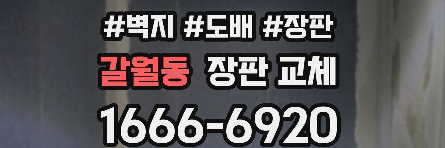 갈월동 장판 교체
