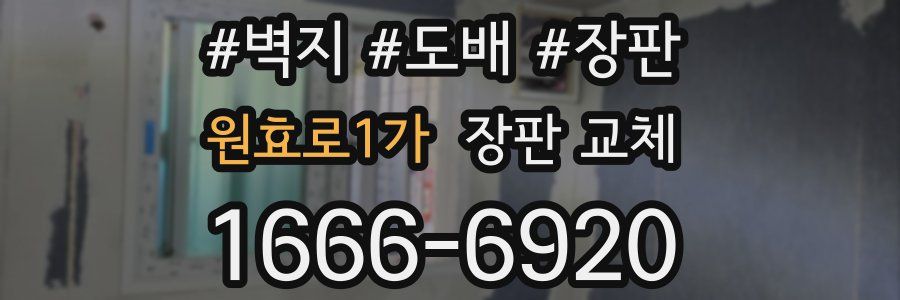 원효로1가 장판 교체