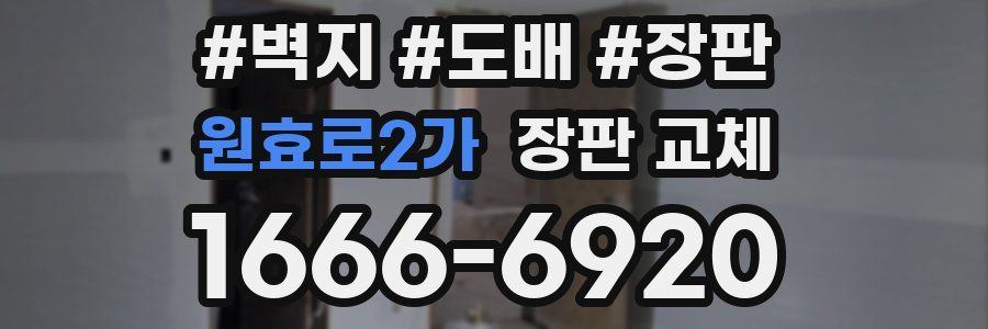 원효로2가 장판 교체