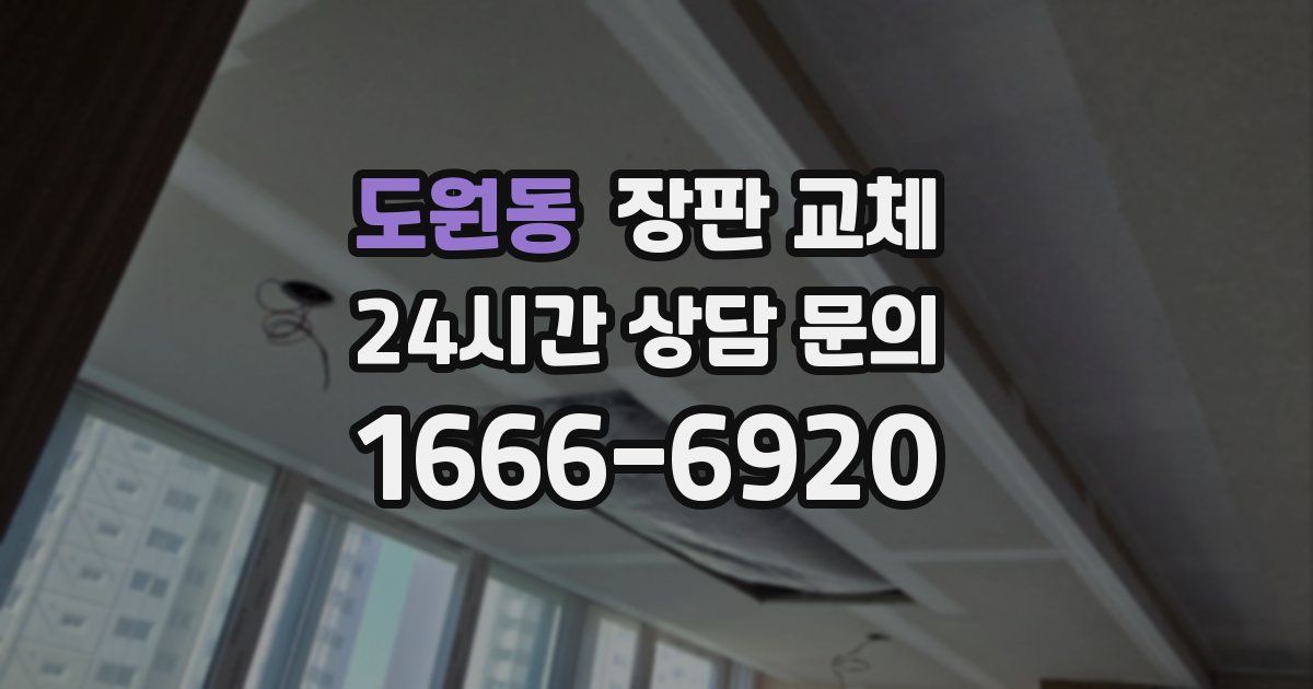 도원동 장판 교체