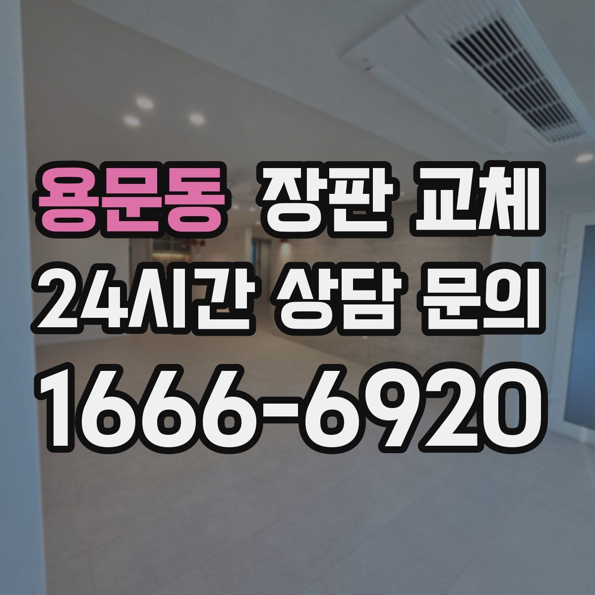용문동 장판 교체