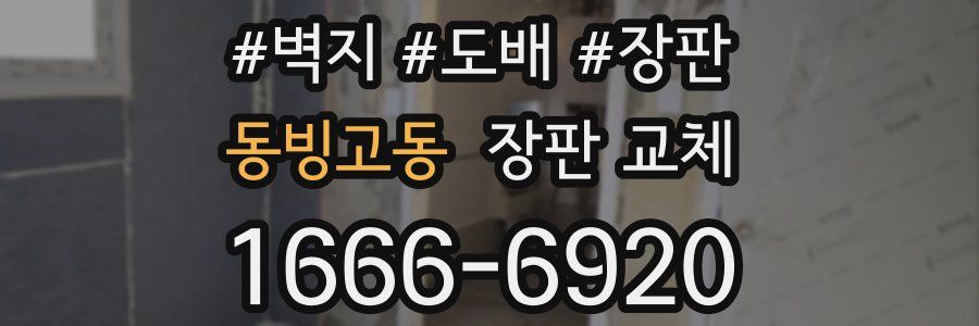 동빙고동 장판 교체