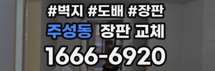 주성동 장판 교체