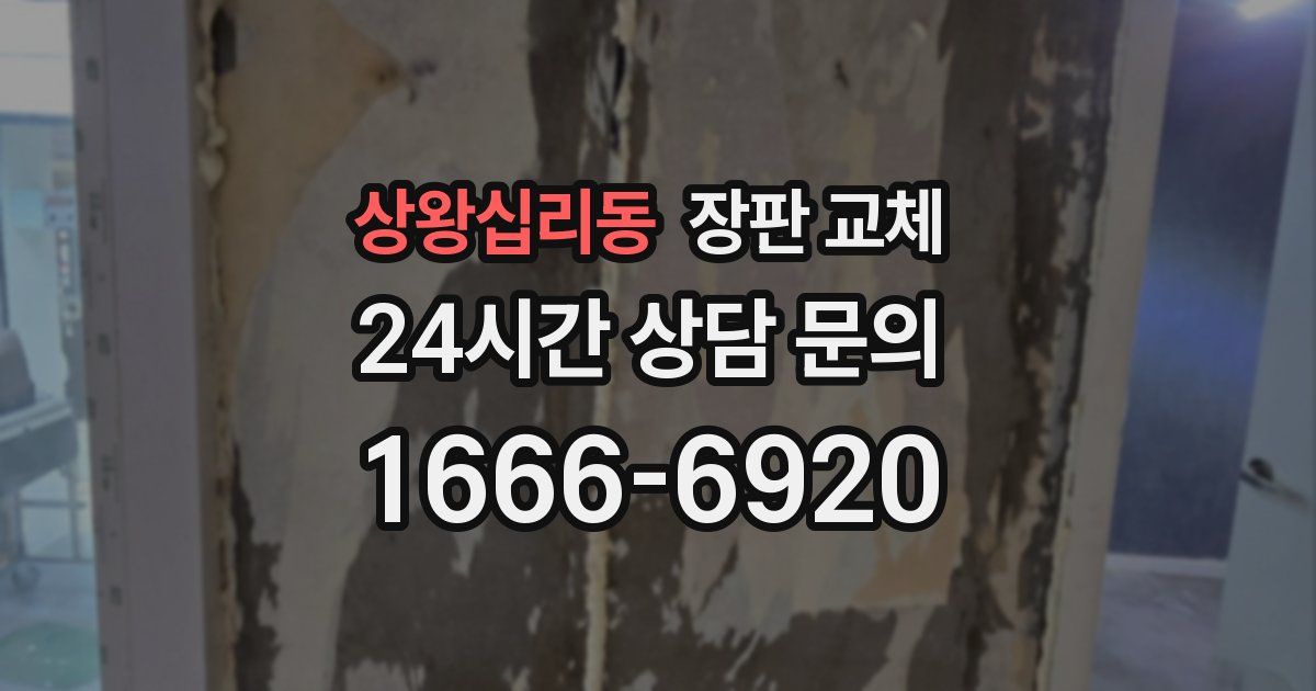 상왕십리동 장판 교체