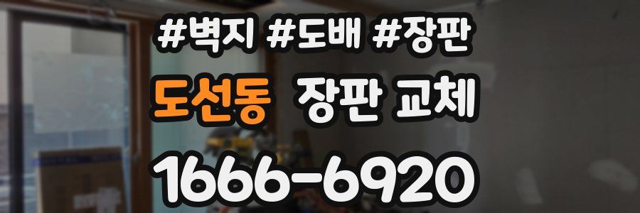 도선동 장판 교체