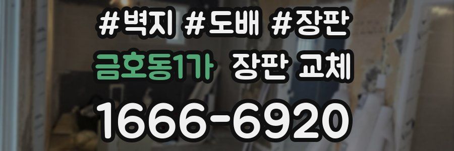 금호동1가 장판 교체