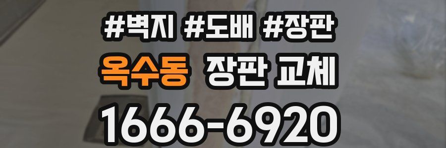 옥수동 장판 교체