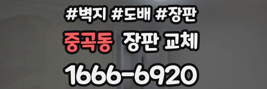 중곡동 장판 교체