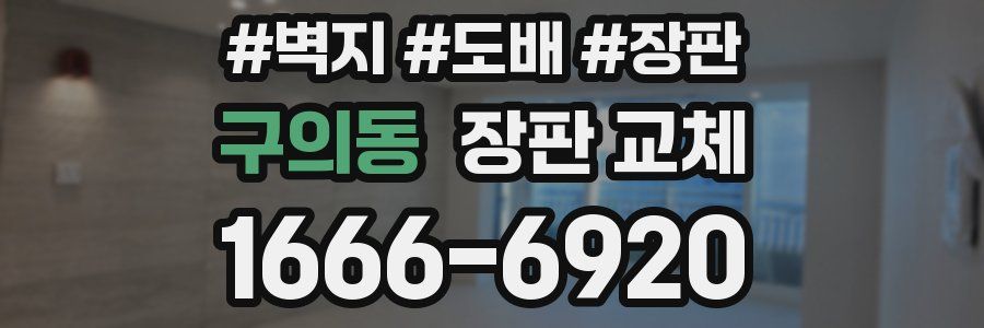 구의동 장판 교체