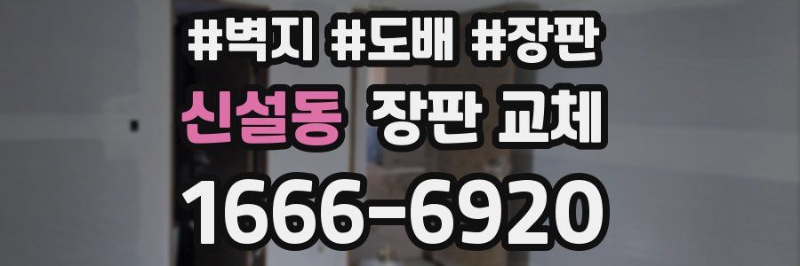 신설동 장판 교체
