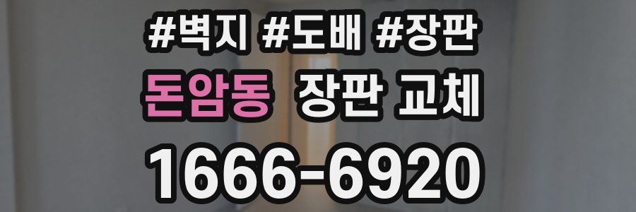 돈암동 장판 교체